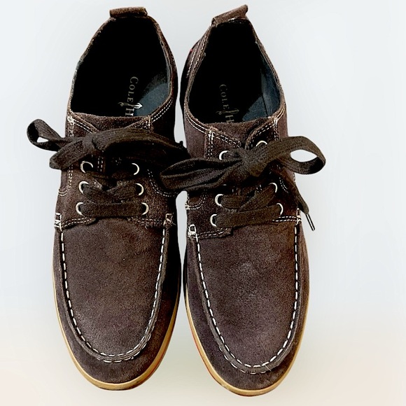 Cole Haan Men's Cole Haan Nike Air Newport Oxford Sneaker - Brown sz 11 - Picture 1 of 8